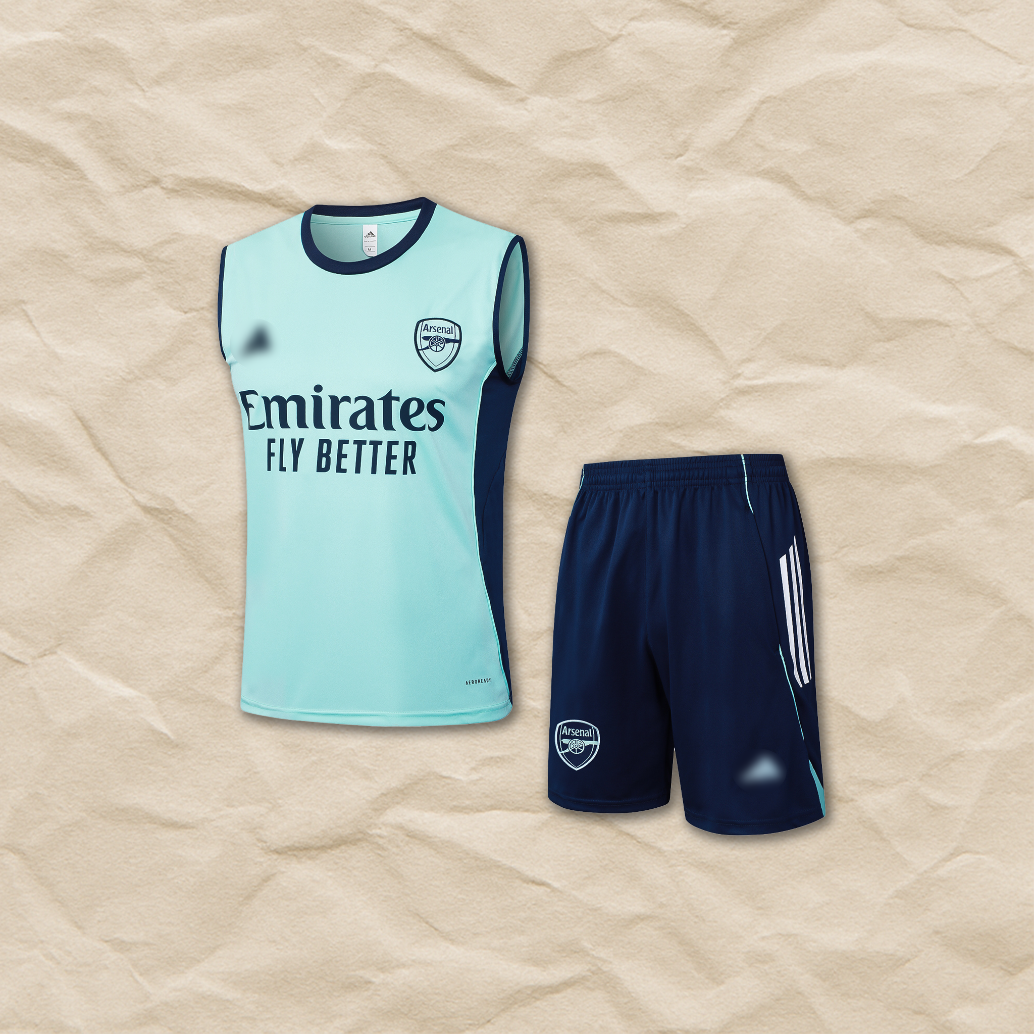 Arsenal Mint Blue Vest Set 2025/26!