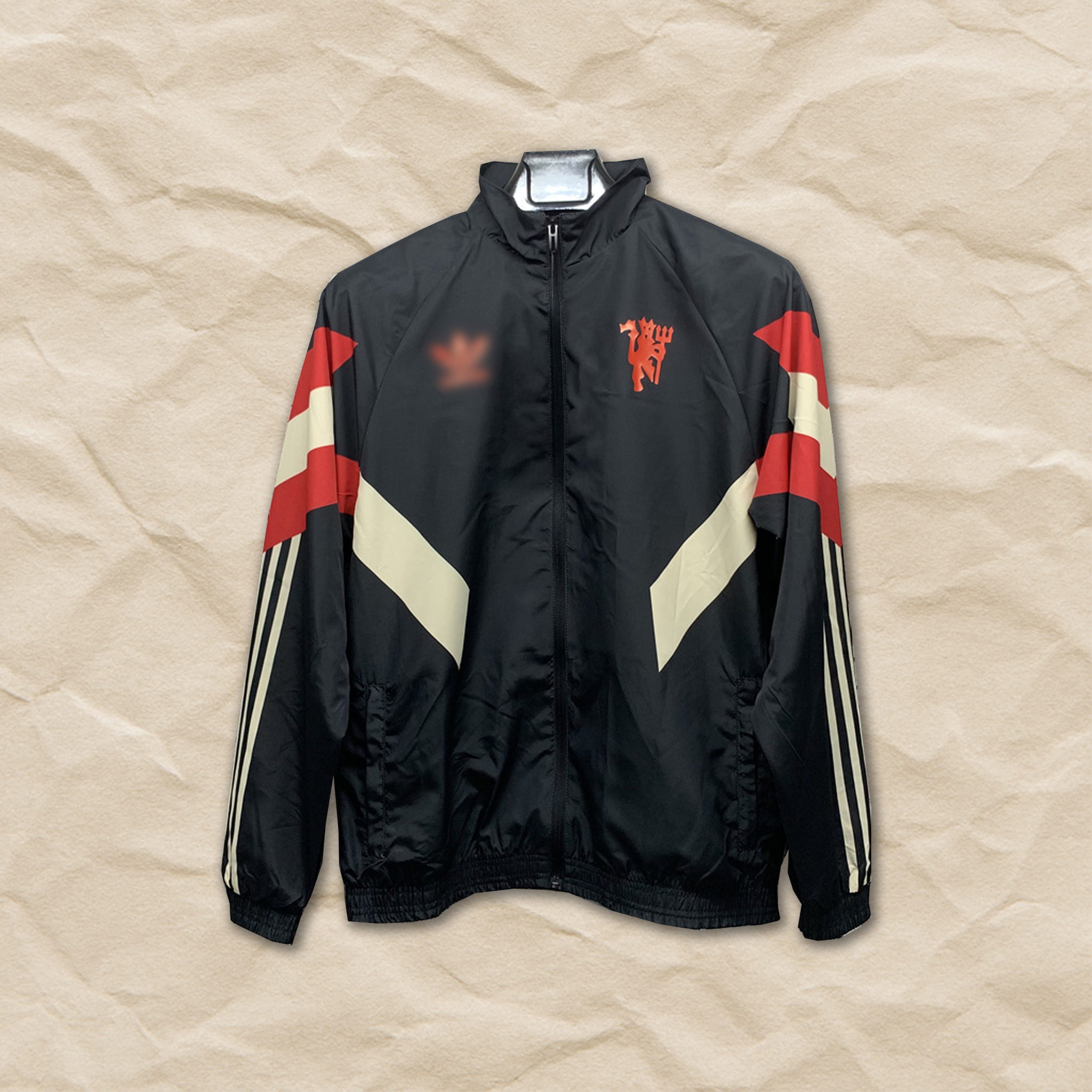Manchester United Black Windbreaker Jacket!