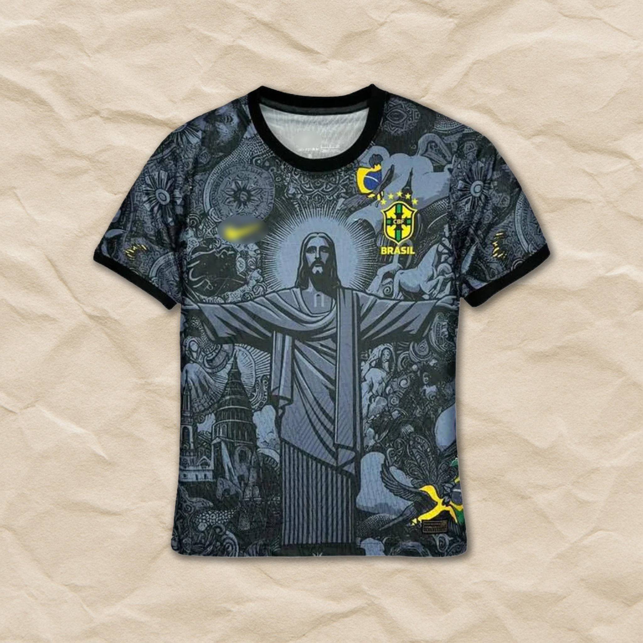 Brazil "Christ the Redeemer" Black Special Shirt 2024/25!