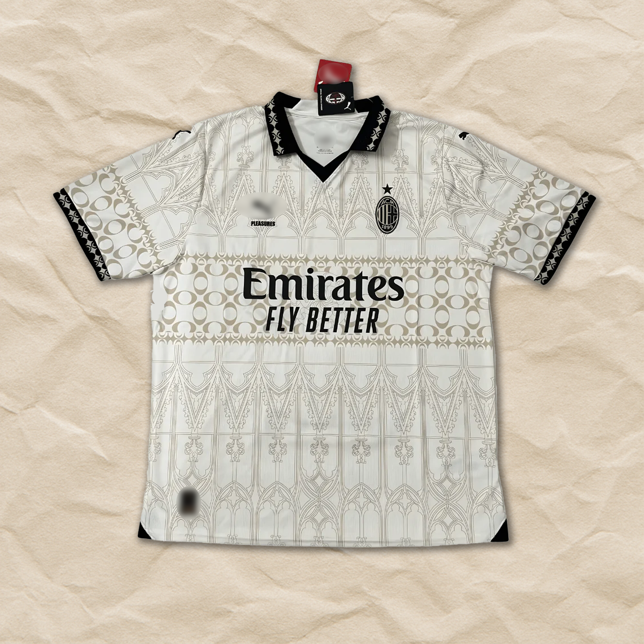 AC Milan "Pleasures" Cream Special Shirt 2023/24!