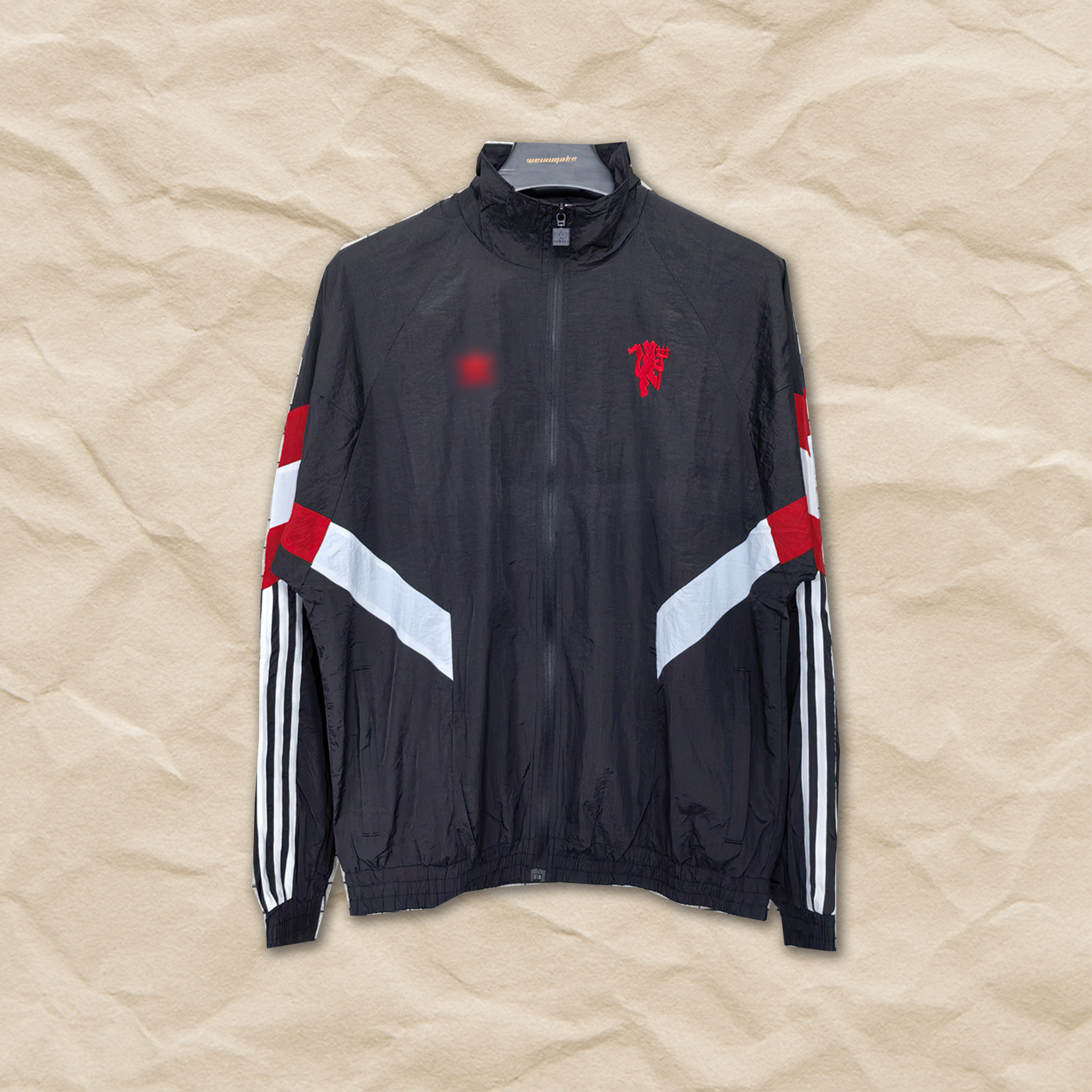 Manchester United Black Windbreaker Jacket!