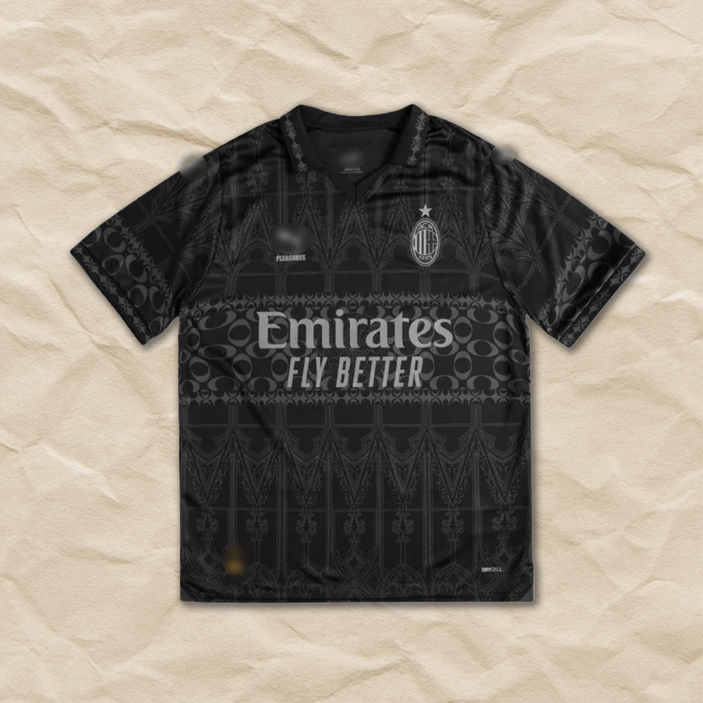 AC Milan "Pleasures" Black Special Shirt 2023/24!