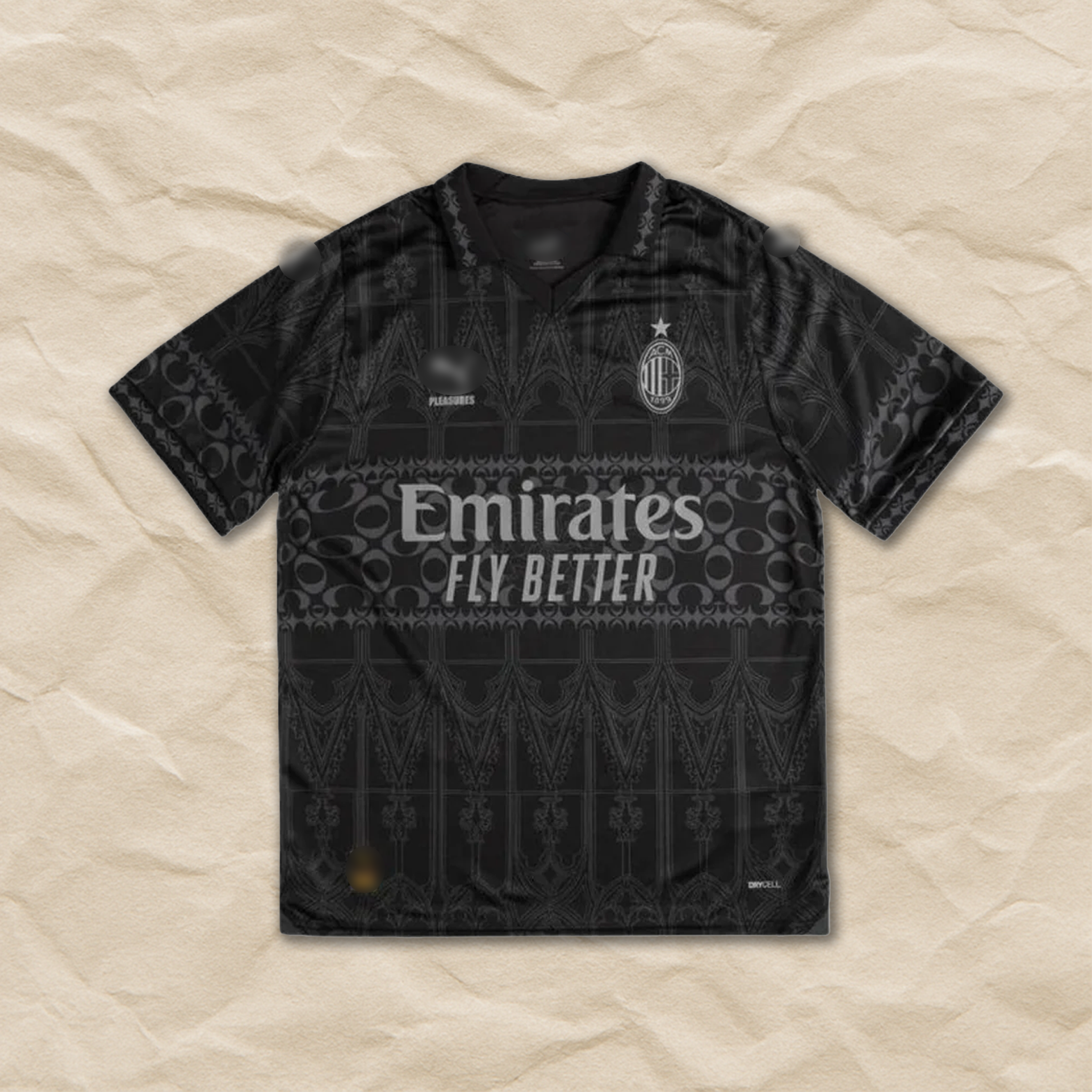 AC Milan "Pleasures" Black Special Shirt 2023/24!