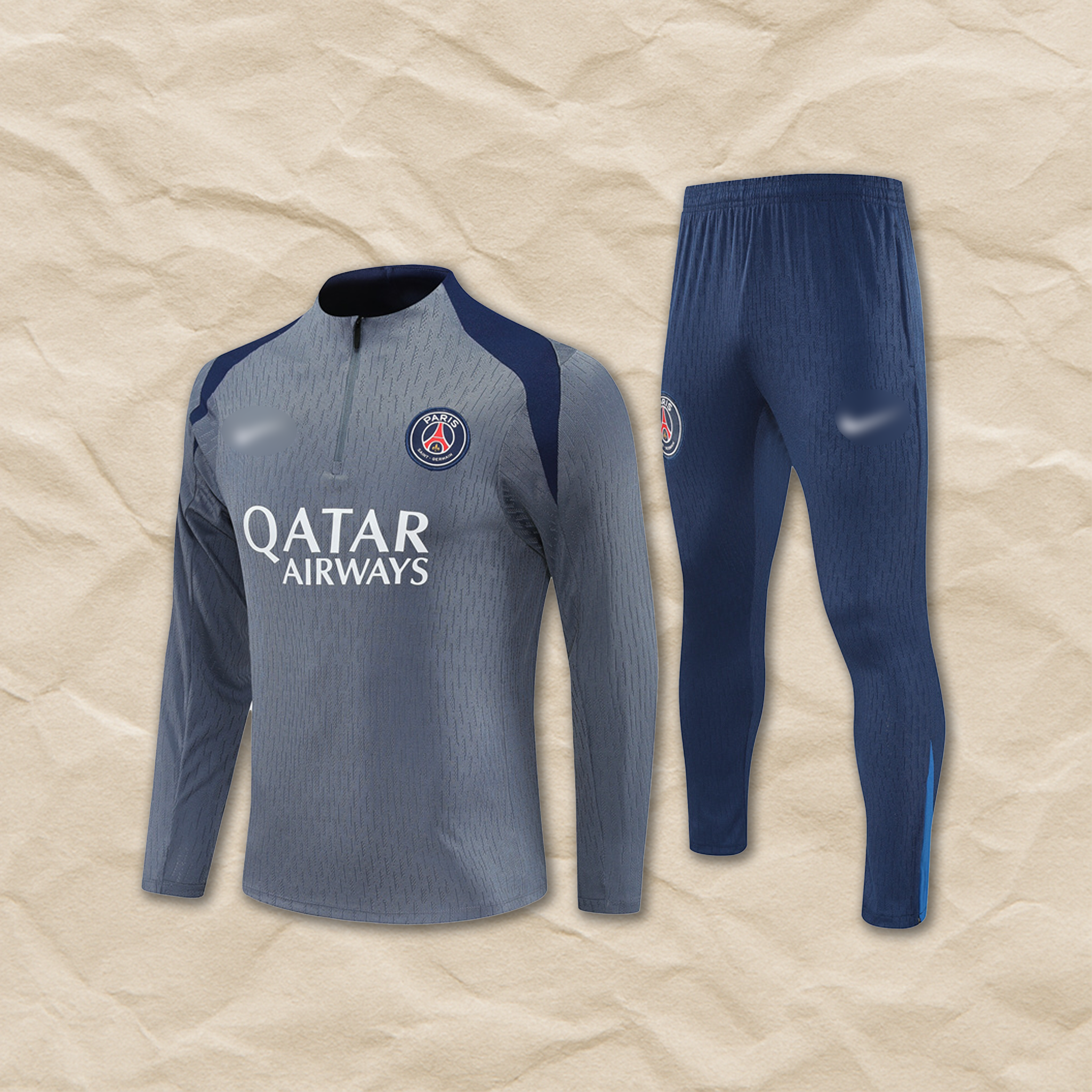 Paris Saint-Germain Grey & Blue Tracksuit 2025/26!