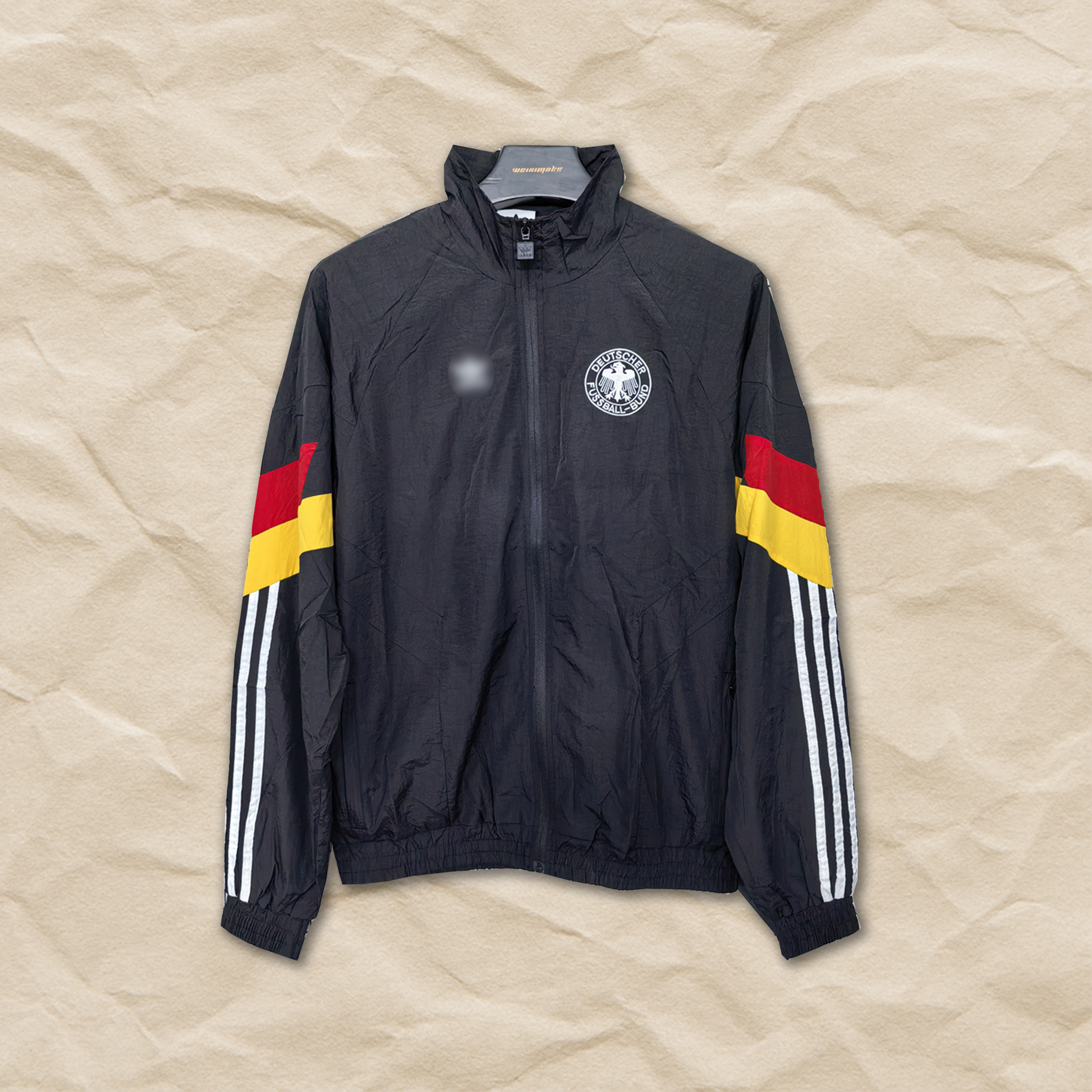 Germany Black Windbreaker Jacket!