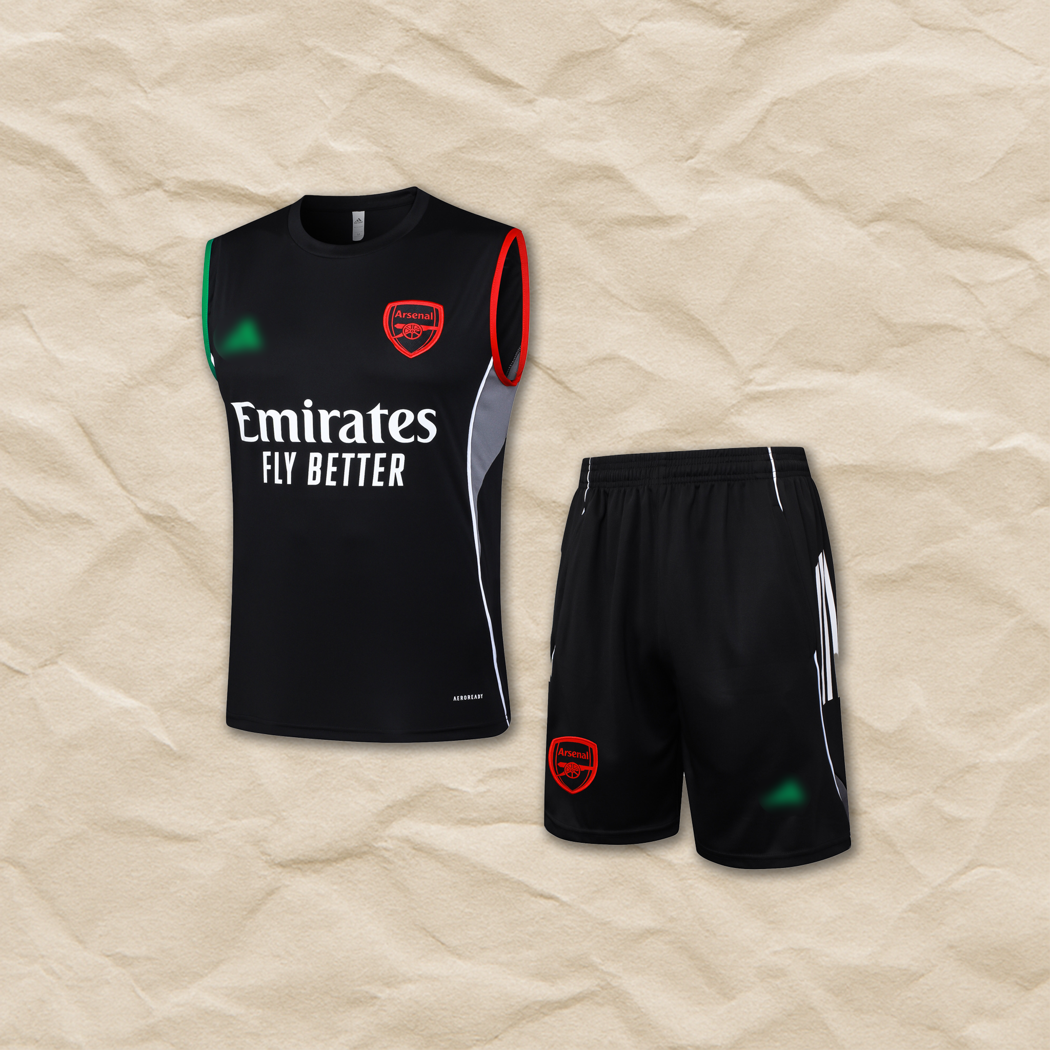 Arsenal Black Vest Set 2025/26!