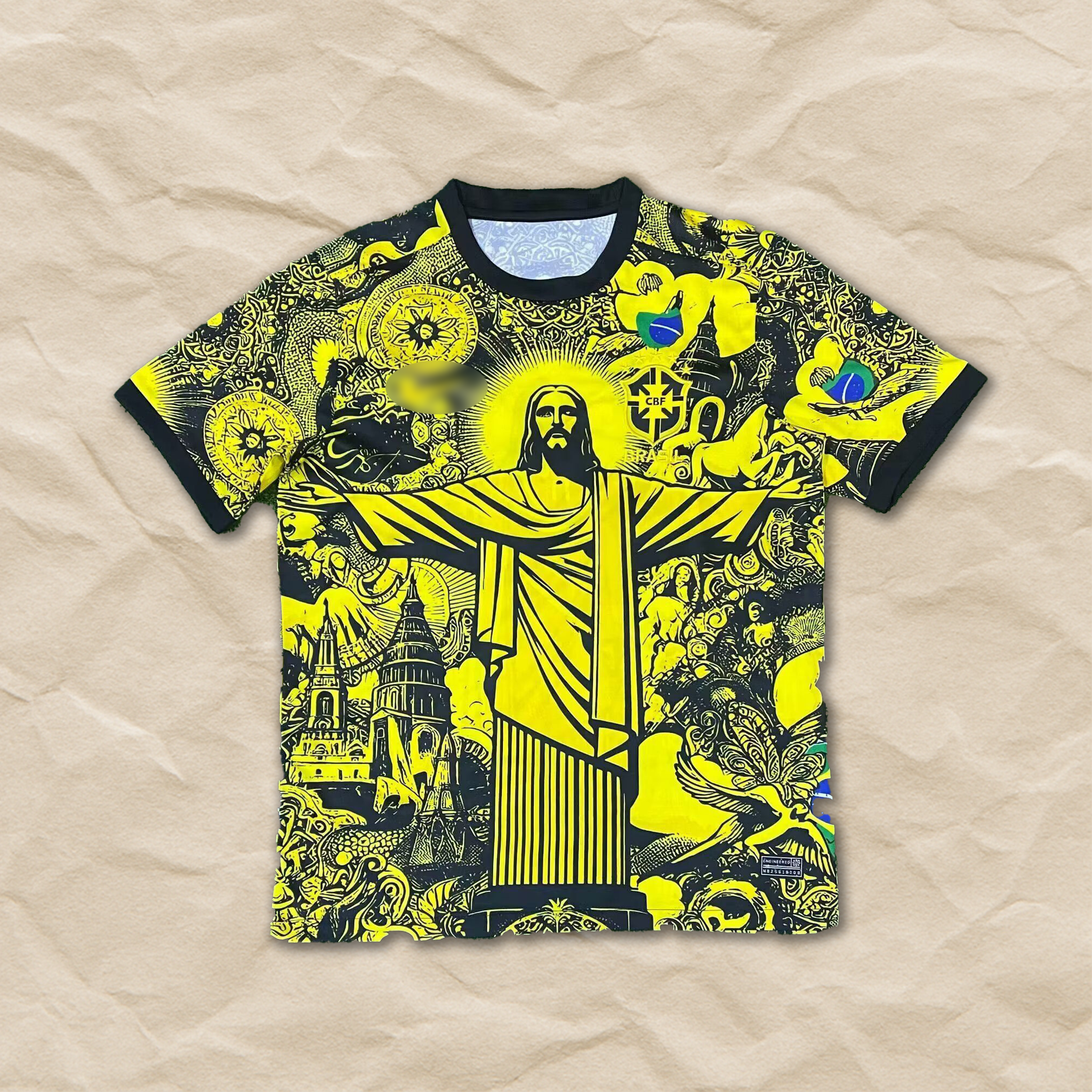 Brazil "Christ the Redeemer" Black & Yellow Special Shirt 2025/26!
